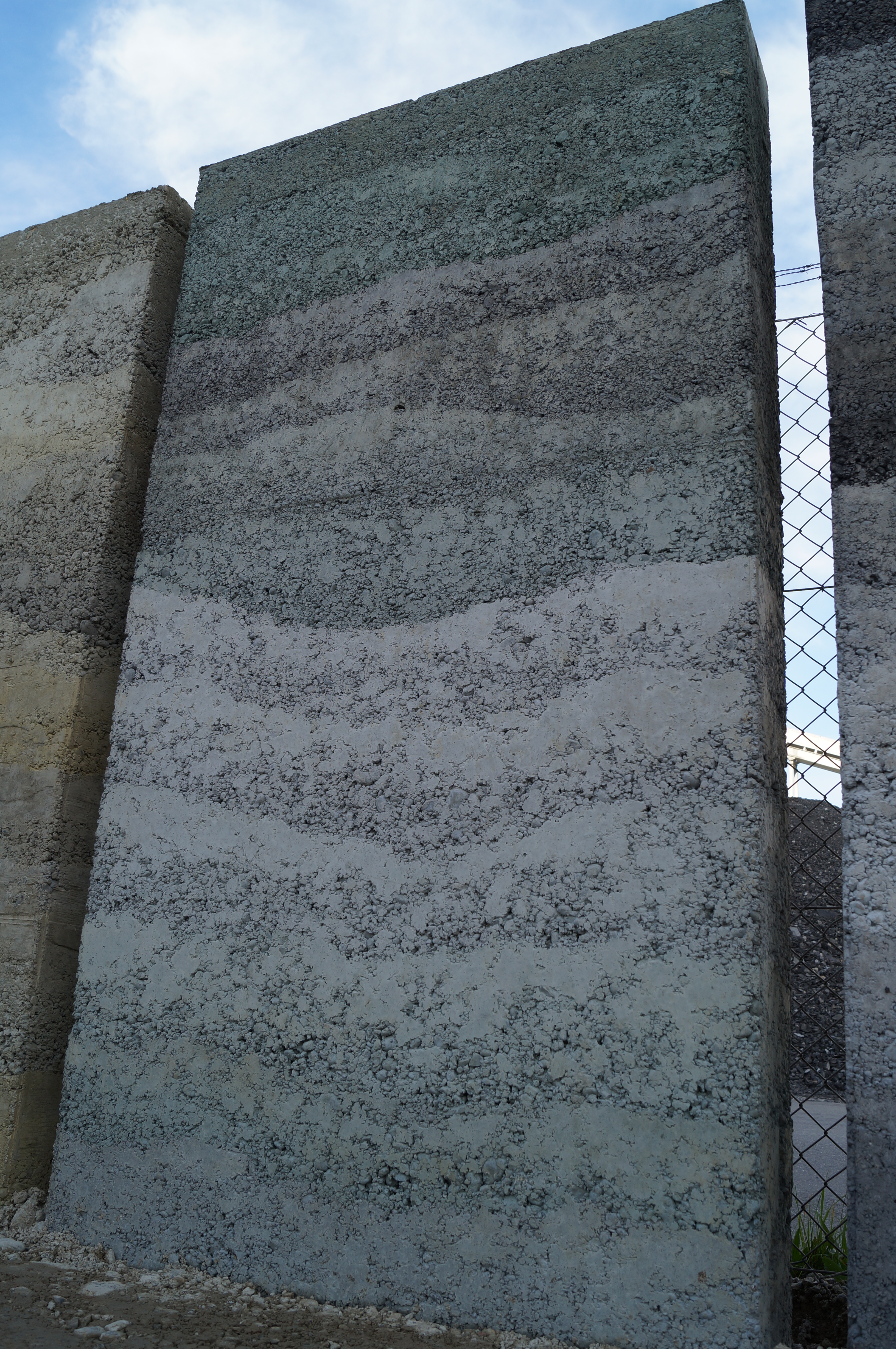 Stampfbeton Grün :: ARTUSTIK© Sichtschutz Lärmschutz